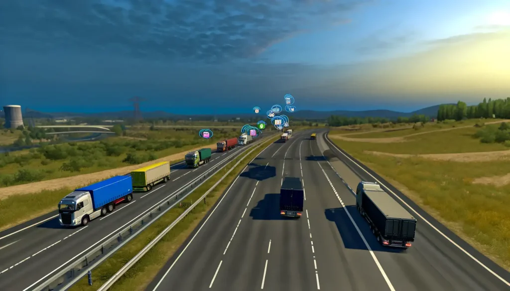 Truck Simulator Ultimate multiplayer mode route planning