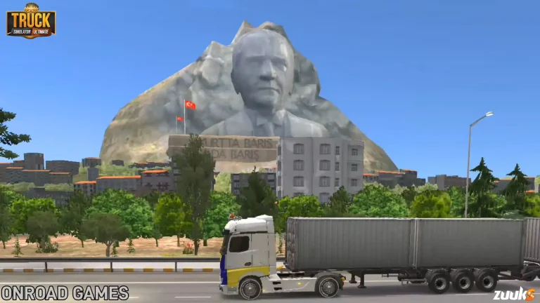 Truck by statue on 5 driving best roads and routes
