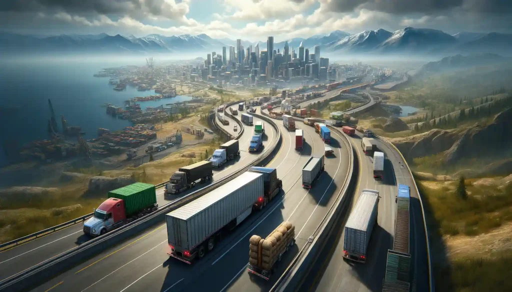Coastal highway trucking in Truck Simulator Ultimate