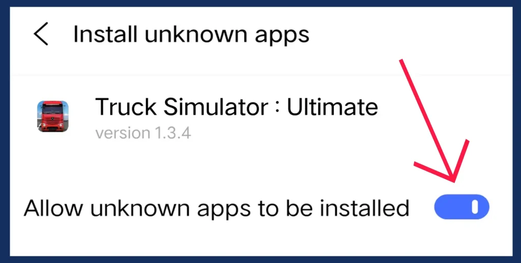 Enable installation toggle for Truck Simulator