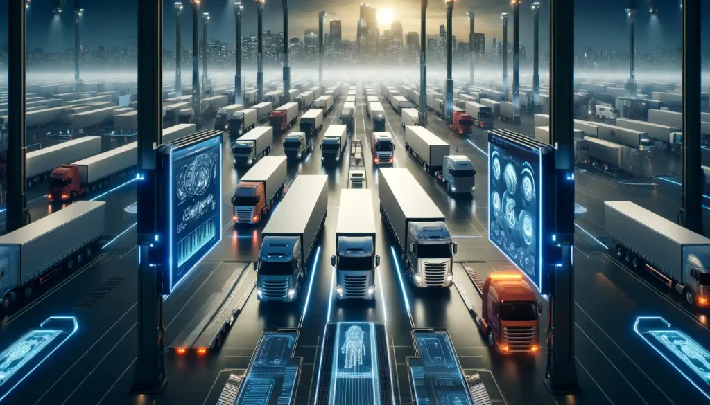 Futuristic traffic control for starting a truck company in Truck Simulator Ultimate